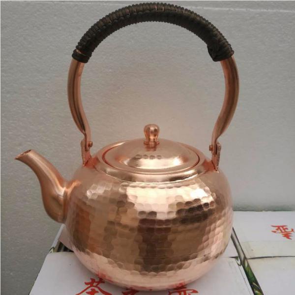 纯铜手工锤点壶 沏茶壶 纯铜茶具