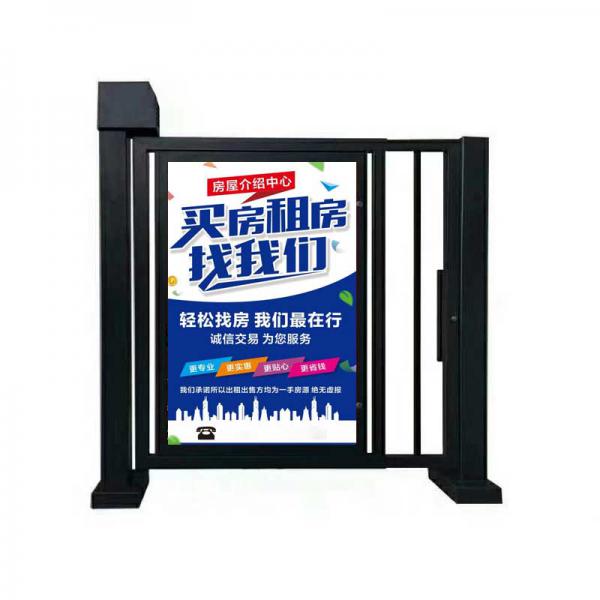 黄浦区人行通道门厂家，小区人行通道门,铁艺自动平开门,小区刷卡门禁,电动铁艺平移门